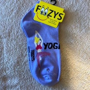 Foozy’s Women’s No Show (ankle) socks Collection. Purple Yoga Socks.